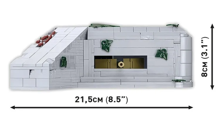 Cobi, Historical Collection WWII, Regelbau 667 German Bunker, klocki, 642 elementy