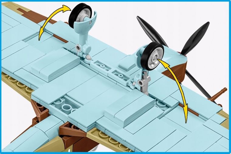 Cobi, Historical Collection WWII, Supermarine Spitfire Mk.IX E, klocki, 364 elementy