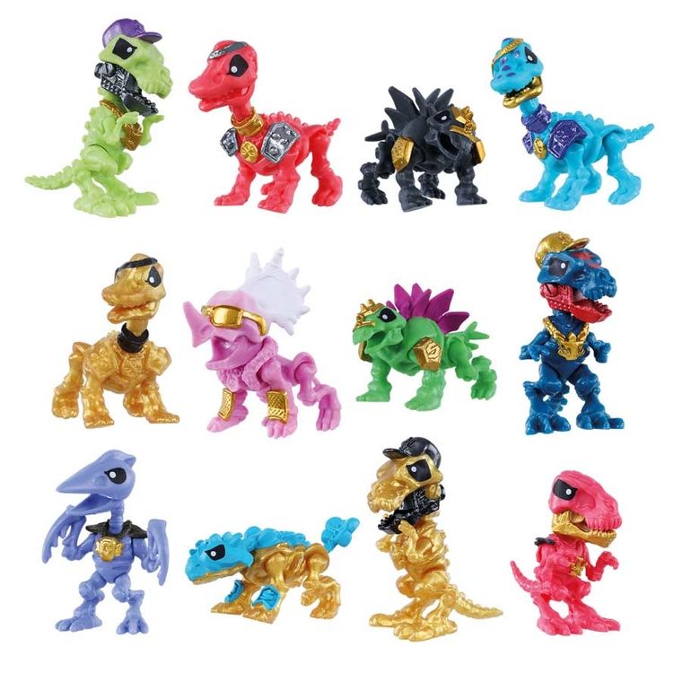 Treasure X – Mini Dino Gold – 12 Figurines à Creuser – Bloc De Gypse + Outil – Trésor Doré à Trouver – Dès 3 Ans