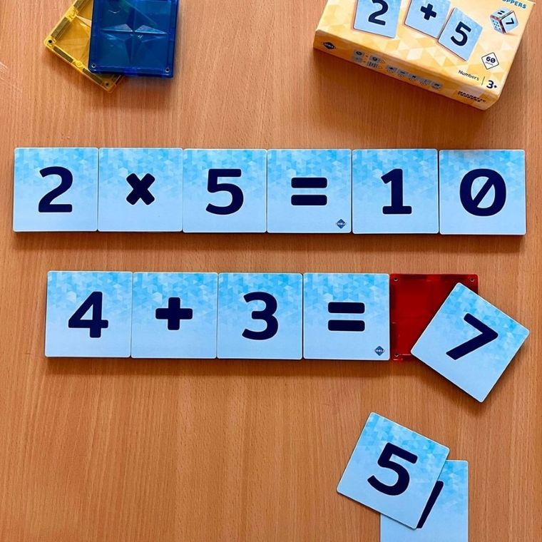 Coblo, nakładki na klocki, cyfry, 60 szt.