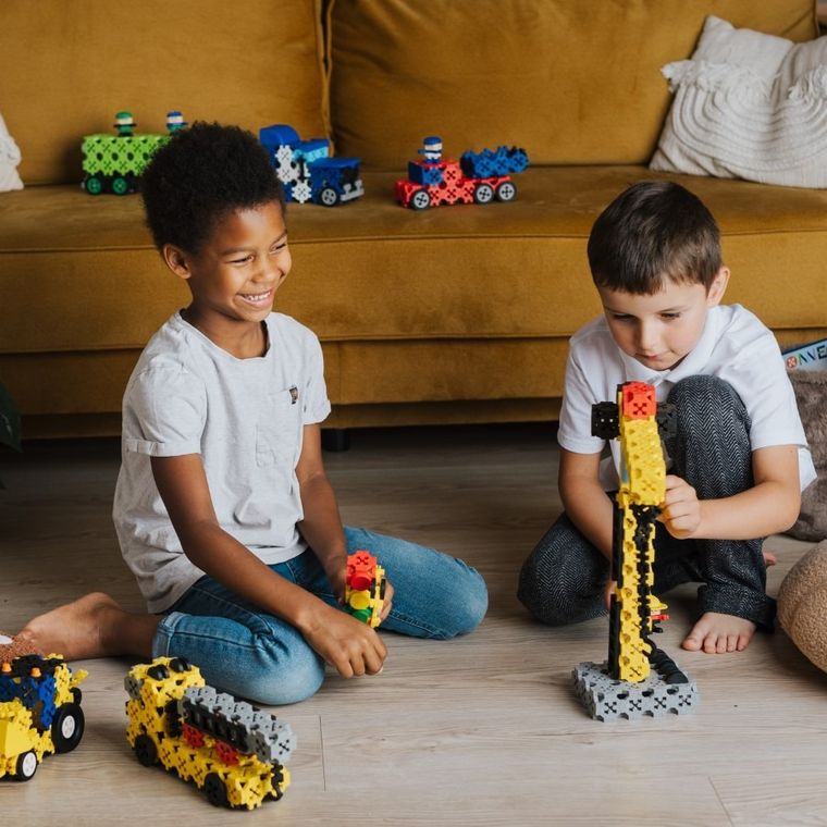 Connect, 2w1, Żuraw, Dźwig HDS, klocki konstrukcyjne, 169 elementów, 61971