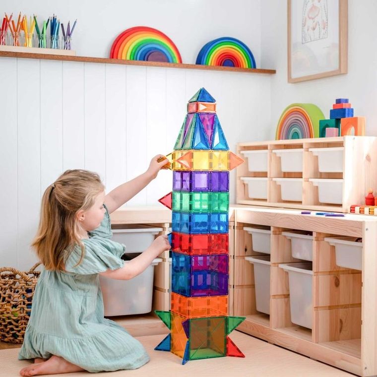 Connetix, Rainbow Creative Pack, klocki magnetyczne, 102 elementów