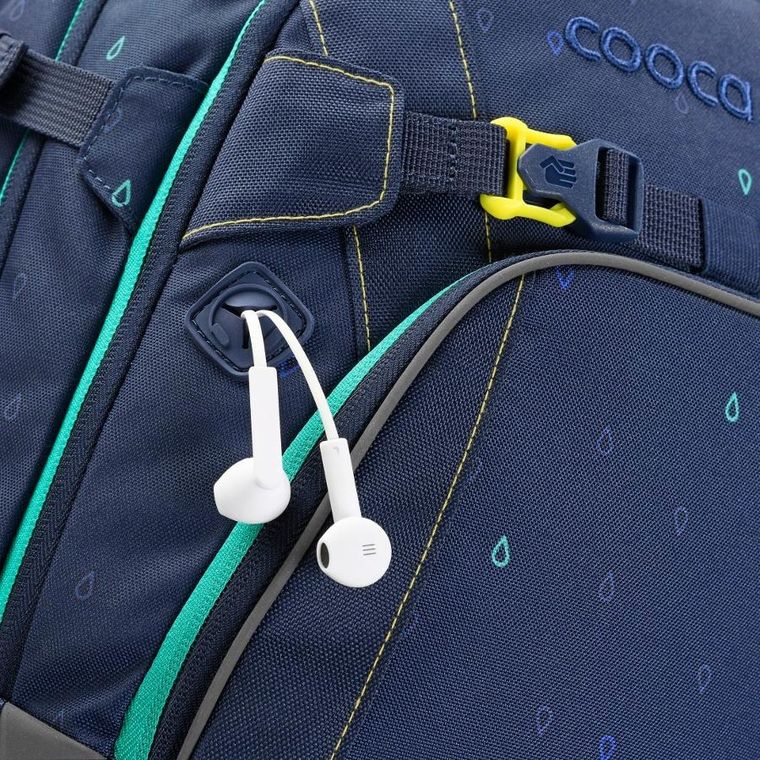Coocazoo, Mate, plecak szkolny, 4-komorowy, Happy Raindrops