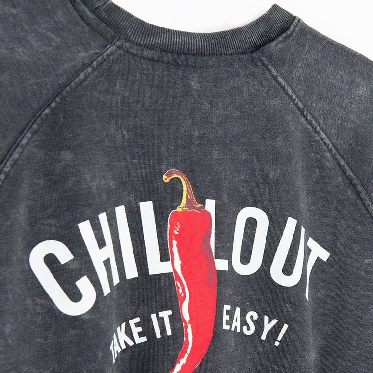 Cool Club, Bluza dziewczęca, grafitowa