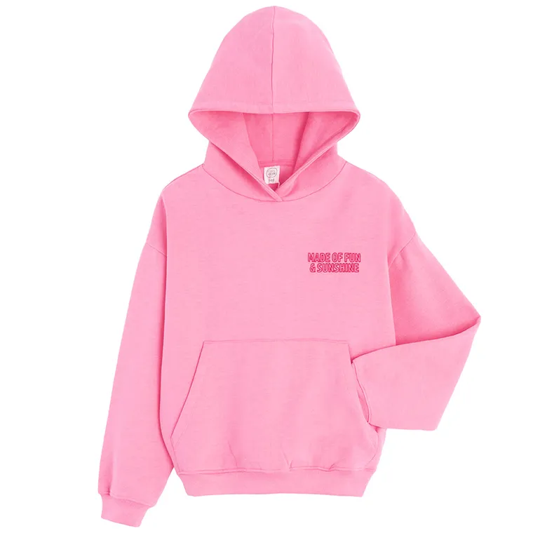 Cool Club, Bluza dziewczęca z kapturem, różowa
