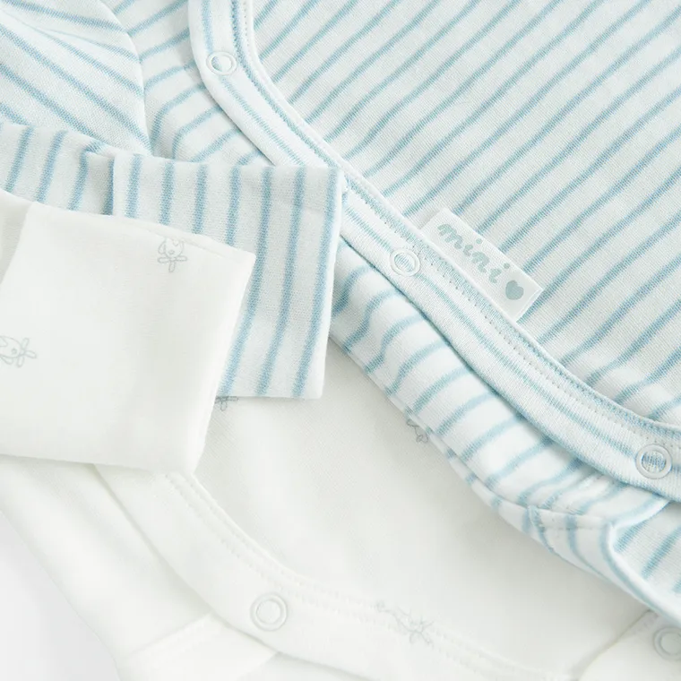 Cool Club, Body chłopięce z długim rękawem, białe, zestaw, 2 szt.