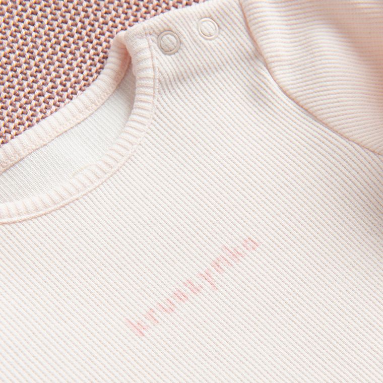 Cool Club, Body dziewczęce z długim rękawem, mix, prążkowane, zestaw, 3 szt.