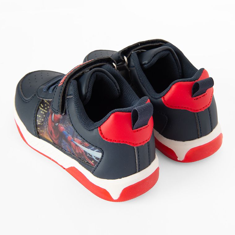 Cool Club, Buty sportowe chłopięce, granatowe, świecąca podeszwa, Spider-Man