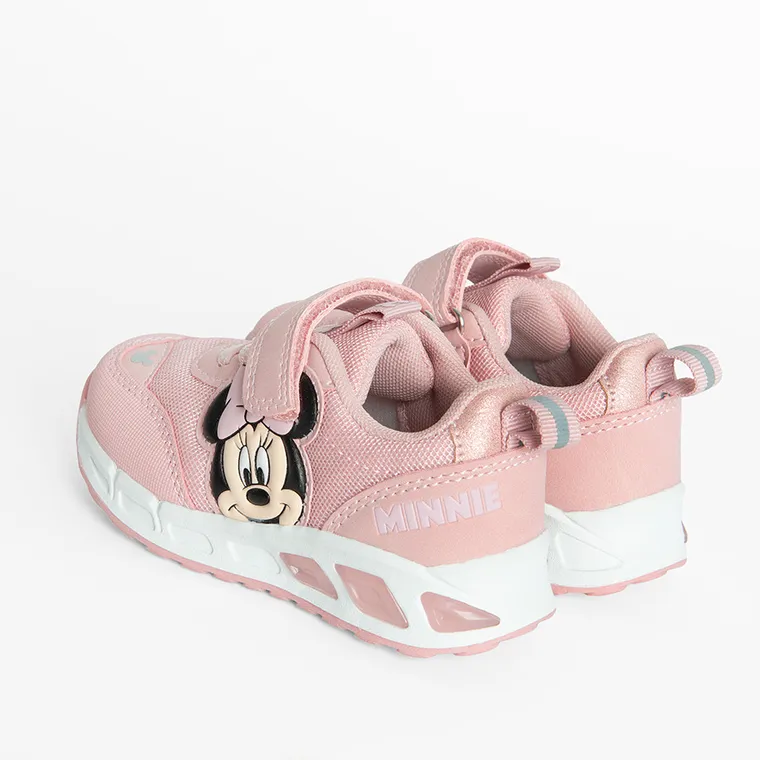 Cool Club, Buty sportowe dziewczęce, różowe, świecąca podeszwa, Myszka Minnie