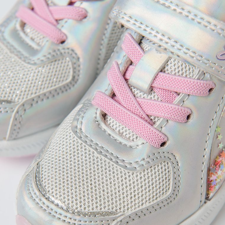 Cool Club, Buty sportowe dziewczęce, srebrne, świecąca podeszwa, Psi Patrol