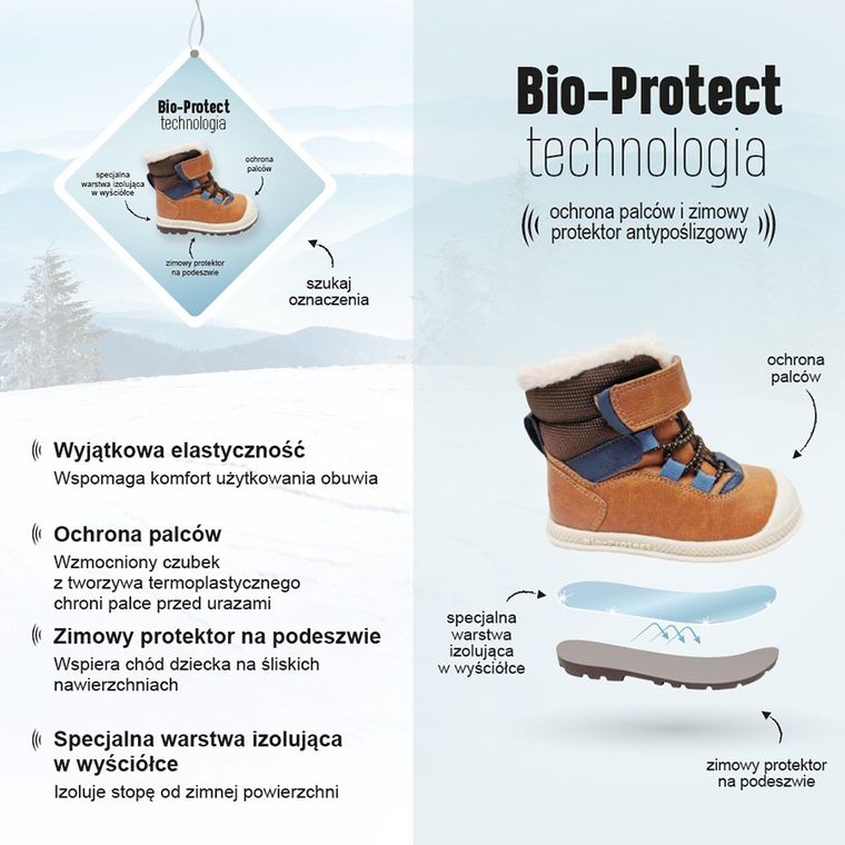 Cool Club, Buty zimowe chłopięce, pachnące, granatowe, ocieplane, Zdrowa Stopa, podeszwa Bio-Protect