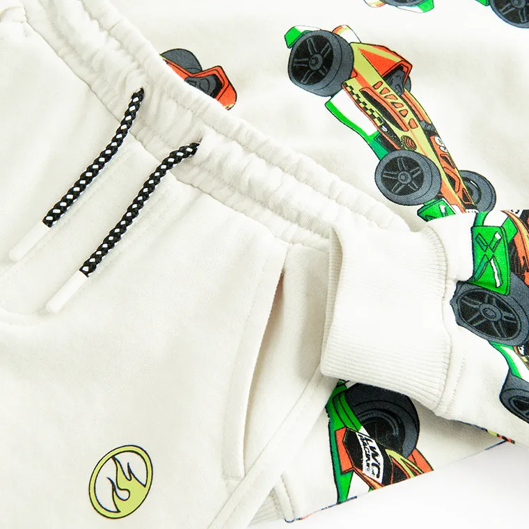 Cool Club, Dres chłopięcy, beżowy, Hot Wheels