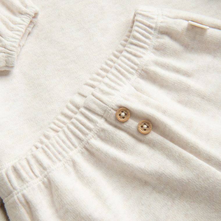 Cool Club, Dres dziewczęcy, beżowy melanż