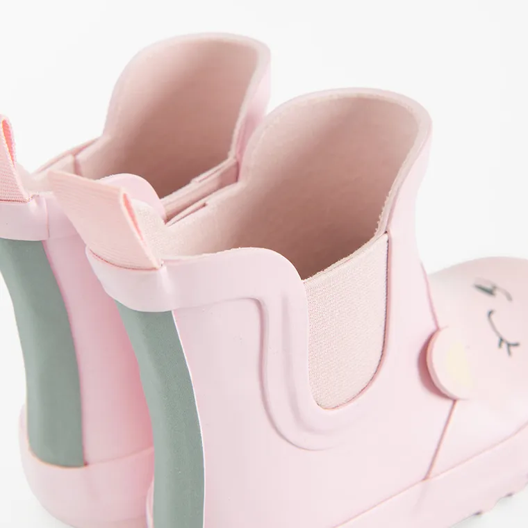 Cool Club, Kalosze dziewczęce, różowe, podeszwa Barefoot