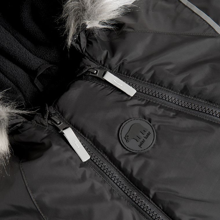 Cool Club, Kombinezon chłopięcy z kapturem, ocieplany, czarny