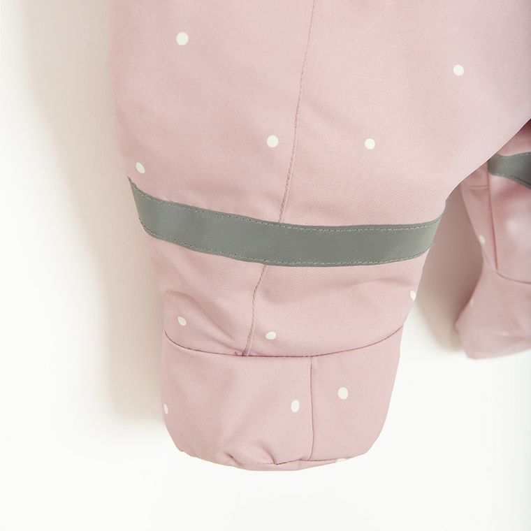 Cool Club, Kombinezon dziewczęcy z kapturem, ocieplany, różowy