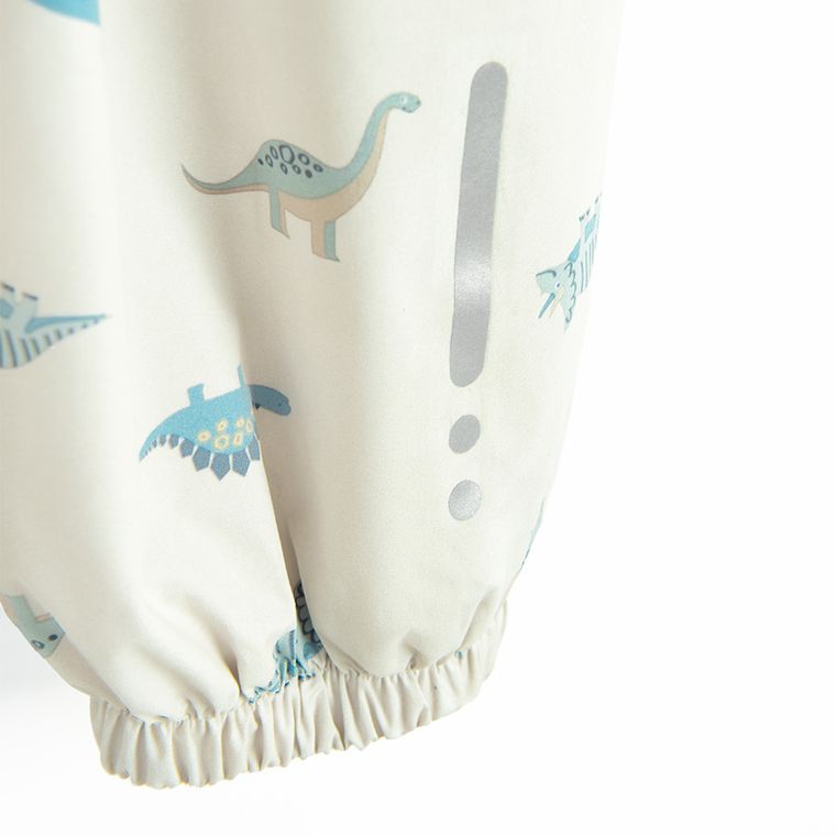 Cool Club, Kombinezon przeciwdeszczowy chłopięcy z kapturem, beżowy