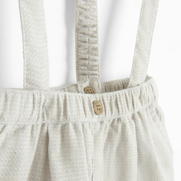 Cool Club, Komplet chłopięcy, Body muślinowe z długim rękawem, Szorty, Szelki, mix