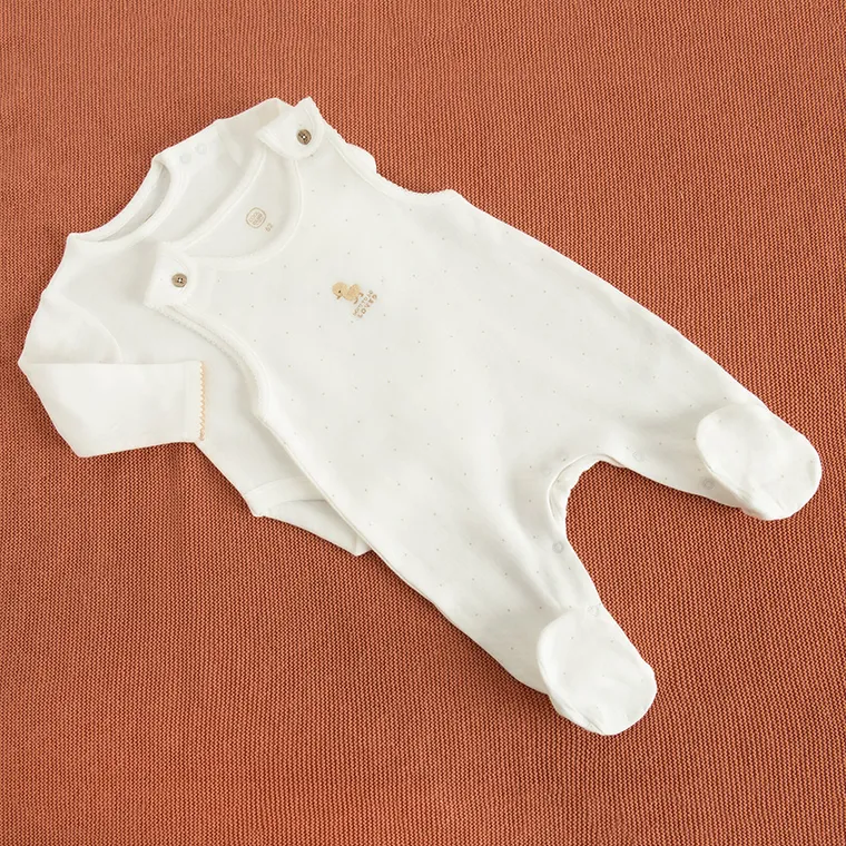 Cool Club, Komplet dziewczęcy, ażurowy, Body z długim rękawem, Śpiochy, biały