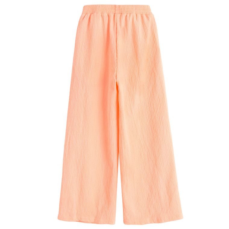 Cool Club, Komplet dziewczęcy, Bluzka bez rękawów, Spodnie materiałowe, wide, pomarańczowy