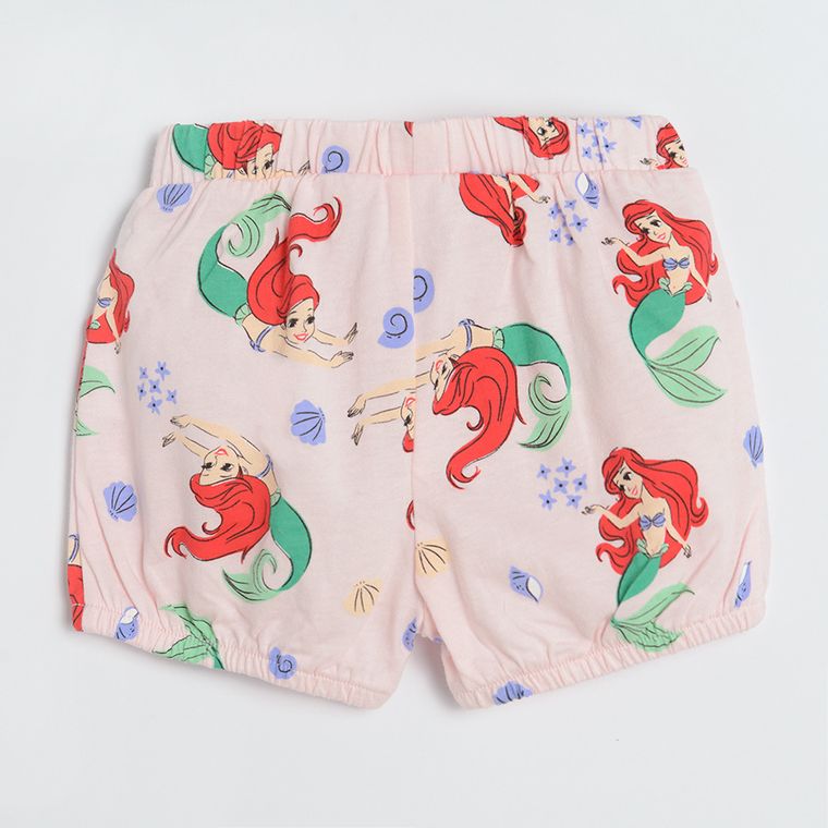 Cool Club, Komplet dziewczęcy, Bluzka bez rękawów, Szorty, różowy, Księżniczki Disneya