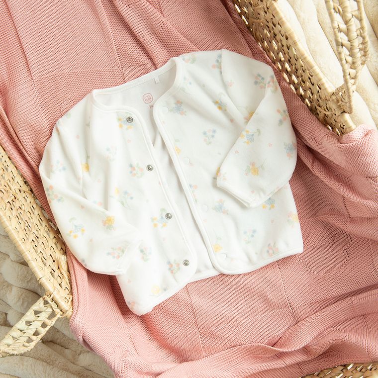 Cool Club, Komplet dziewczęcy, Body z długim rękawem, Półśpiochy, Kaftanik, biały