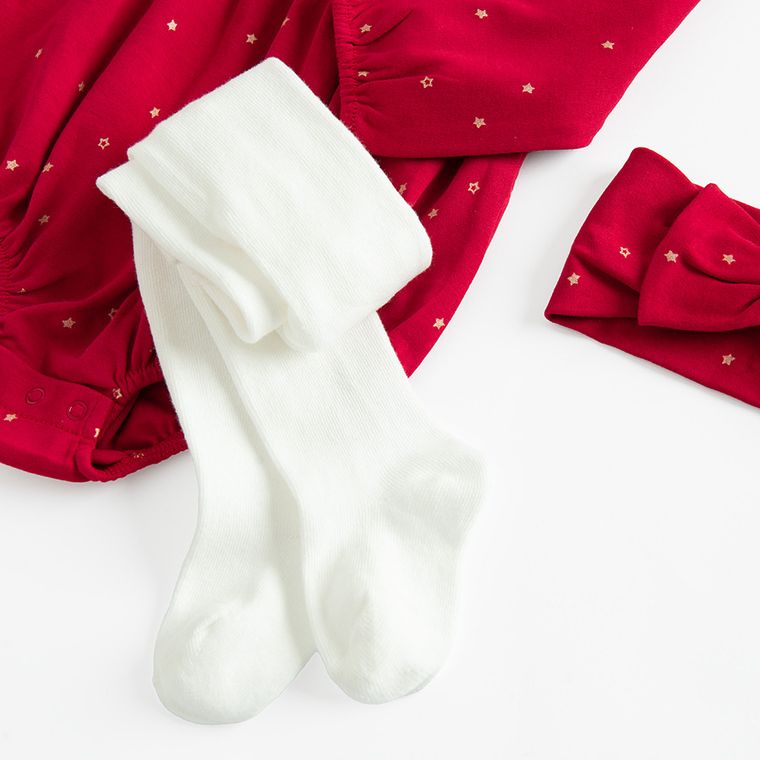 Cool Club, Komplet dziewczęcy, Body z długim rękawem, Rajstopy, Opaska, mix