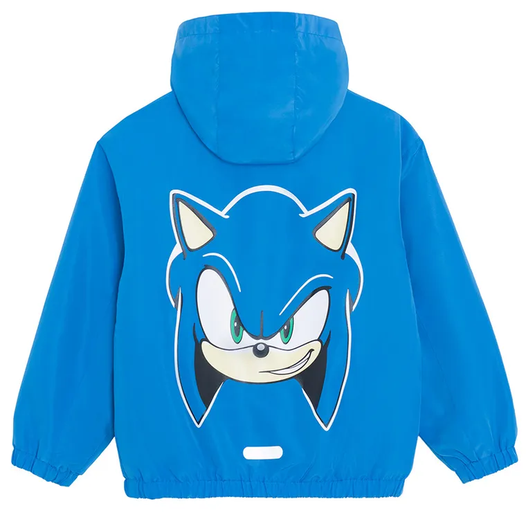 Cool Club, Kurtka chłopięca z kapturem, niebieska, Sonic the Hedgehog