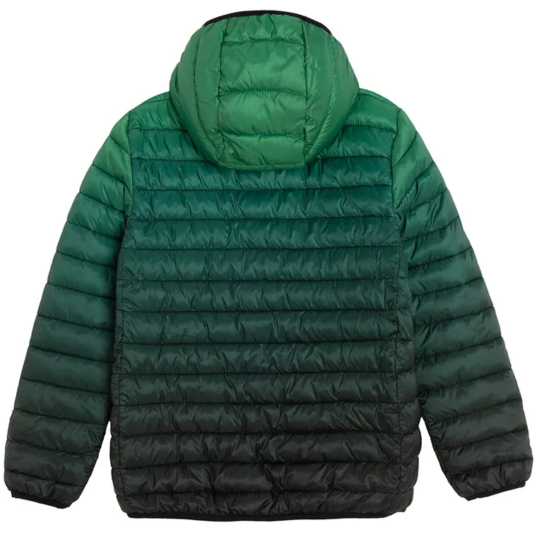 Cool Club, Kurtka chłopięca z kapturem, zielono-czarna