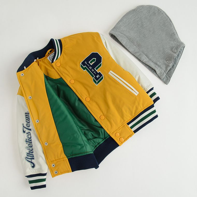 Cool Club, Kurtka chłopięca z kapturem, żółta