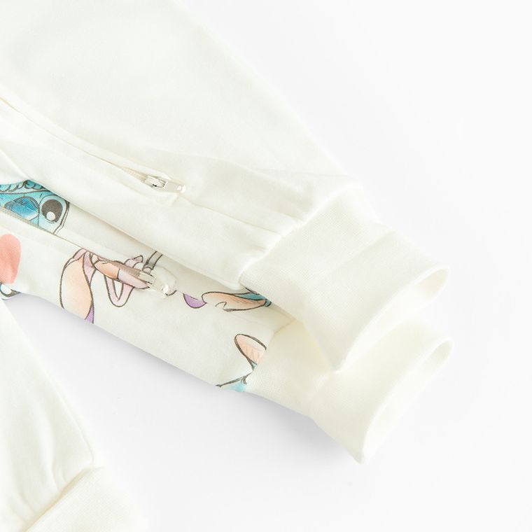 Cool Club, Pajac dziewczęcy, biały, Lilo i Stitch, zestaw, 2 szt.