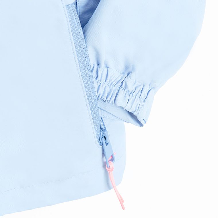 Cool Club, Przeciwdeszczowa kurtka dziewczęca z kapturem, 3w1, Bluza polarowa, rozpinana, niebieska