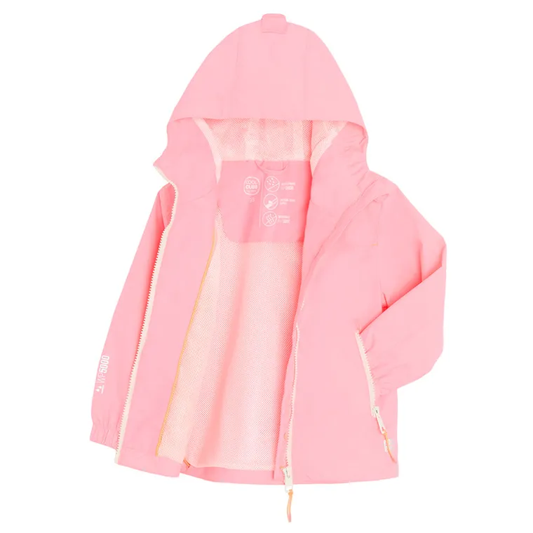 Cool Club, Przeciwdeszczowa kurtka dziewczęca z kapturem, różowa