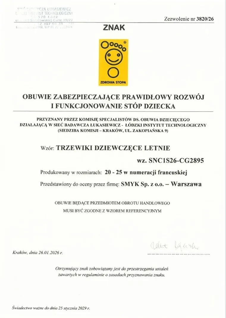 Cool Club, Sandały dziewczęce, pachnące, białe, Zdrowa Stopa