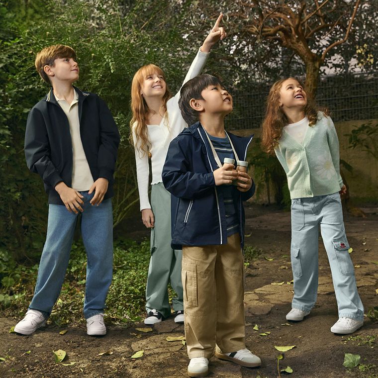 Cool Club, Spodnie materiałowe dziewczęce, baloon cargo, zielone