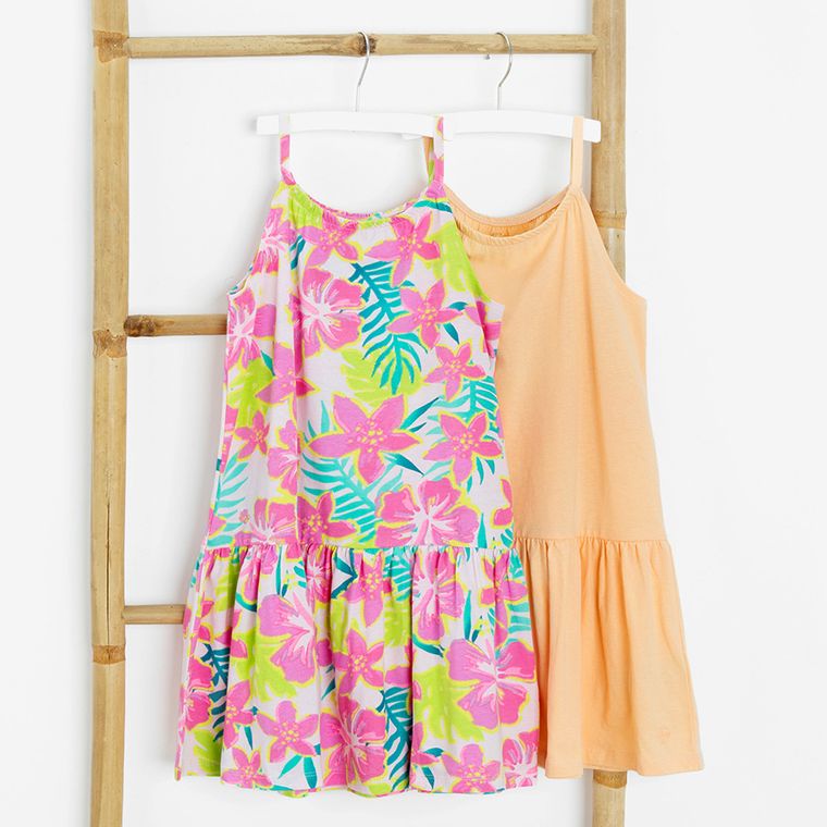 Cool Club, Sukienka dziewczęca na ramiączka, mix, zestaw, 2 szt.