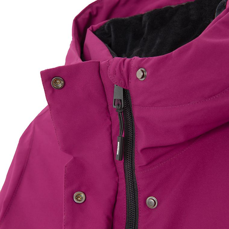 Cool Club, Wodoszczelna kurtka narciarska dziewczęca z kapturem, ocieplana, różowa