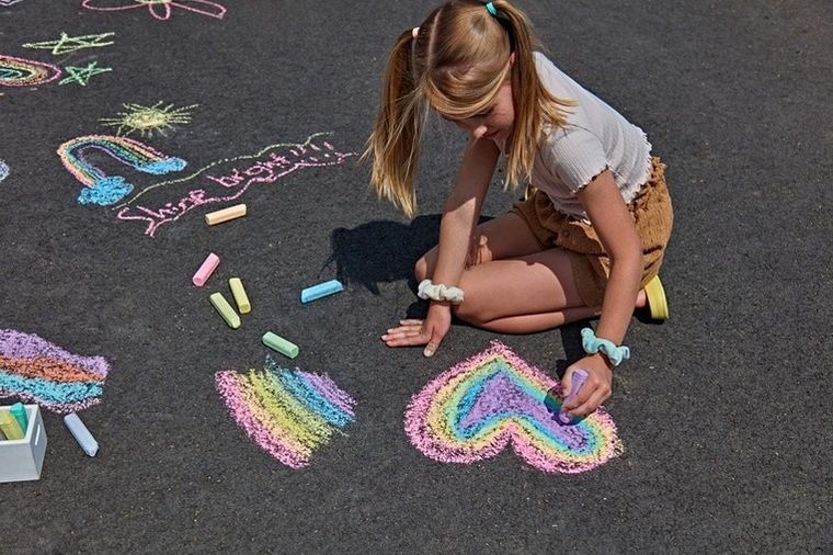 Crayola, kreda tęczowa, 16 szt.