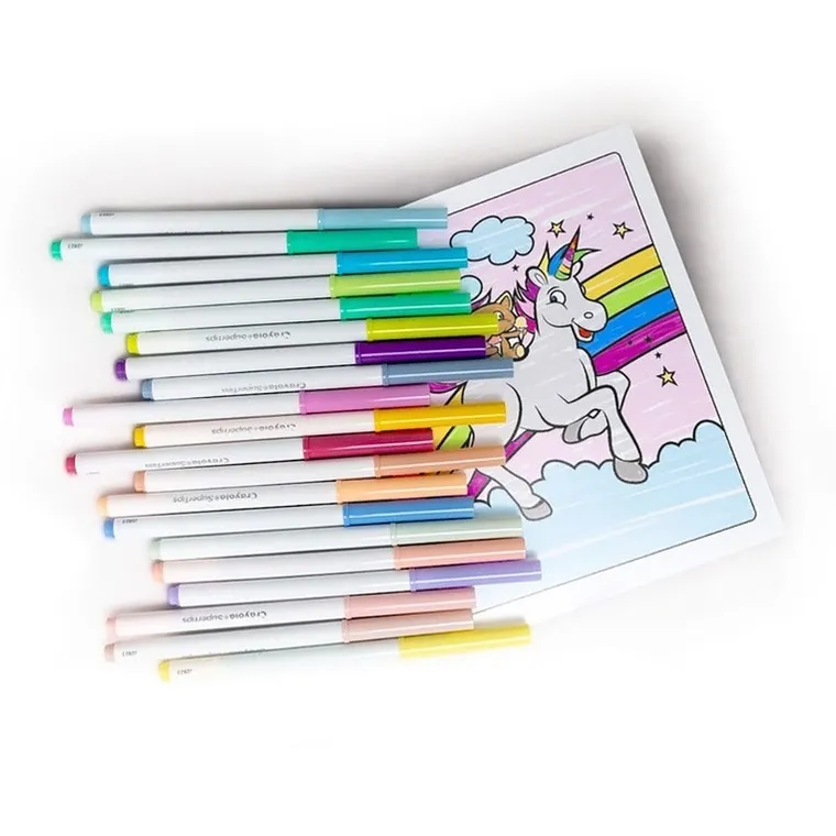 Crayola, Super Tips, flamastry zmywalne, pastelowe, 20 szt.