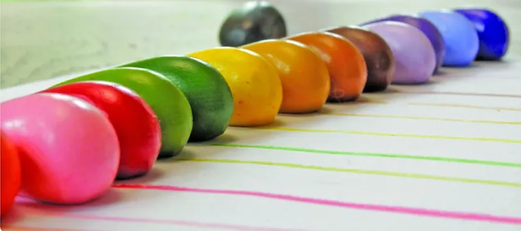 Crayon Rocks, kredki woskowe w aksamitnym woreczku, 8 kolorów