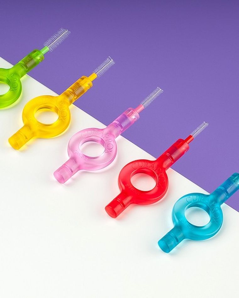 Curaprox, Prime Start, zestaw czyścików do zębów, jasnozielony, CPS 011