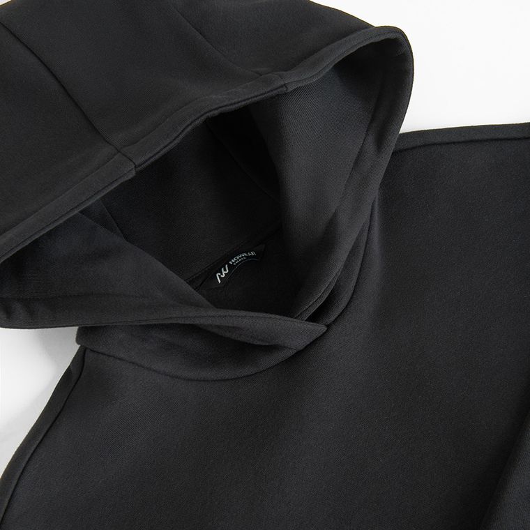 Czarna bluza basic z kapturem oversize NOWEAR