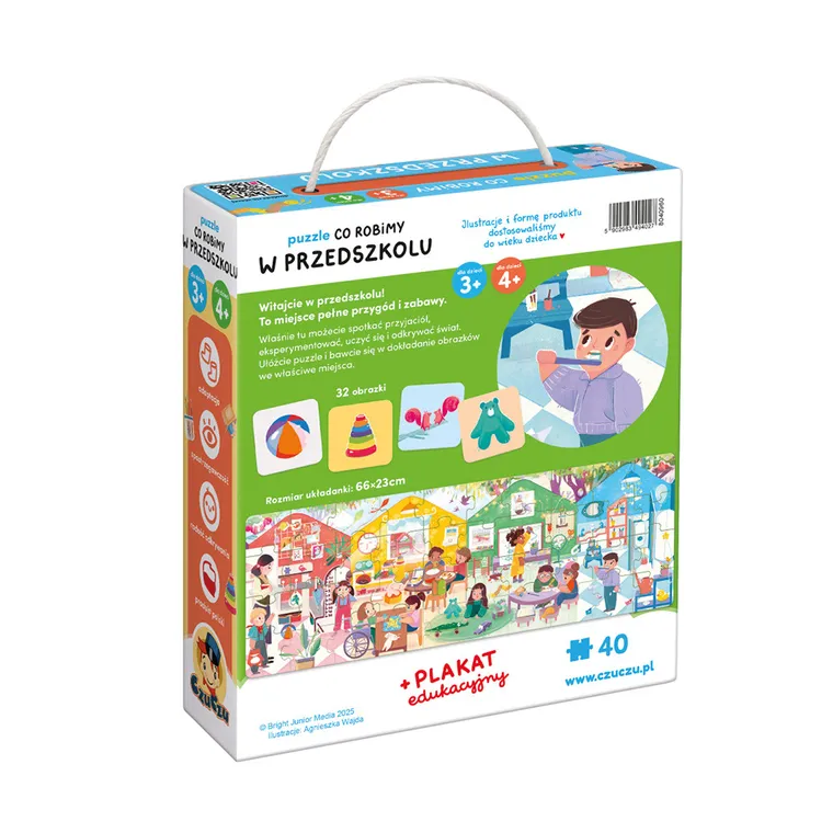 CzuCzu, Co robimy w przedszkolu, puzzle, 40 elemnetów