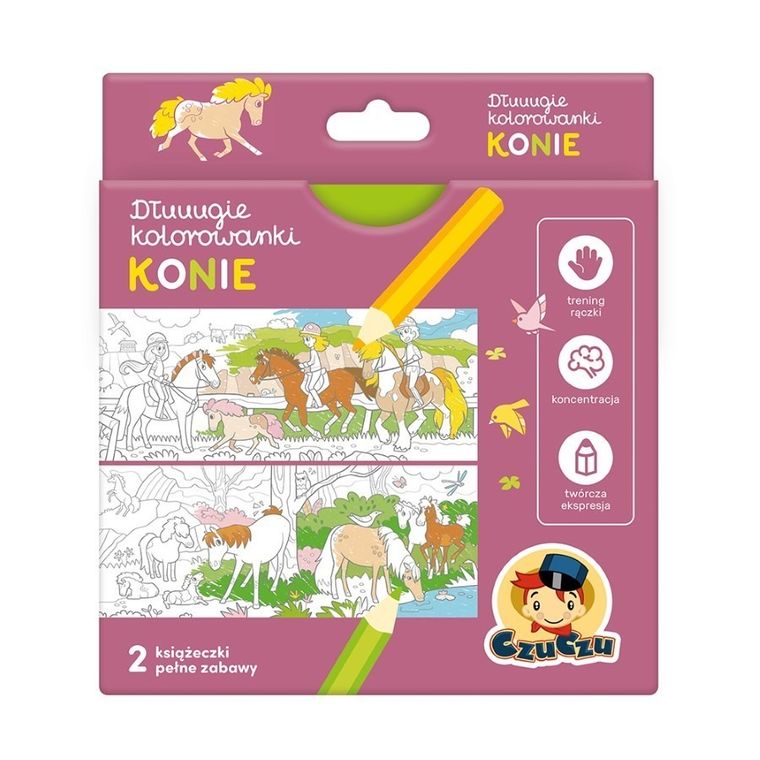 CzuCzu, Dłuuugie kolorowanki. Konie 4+