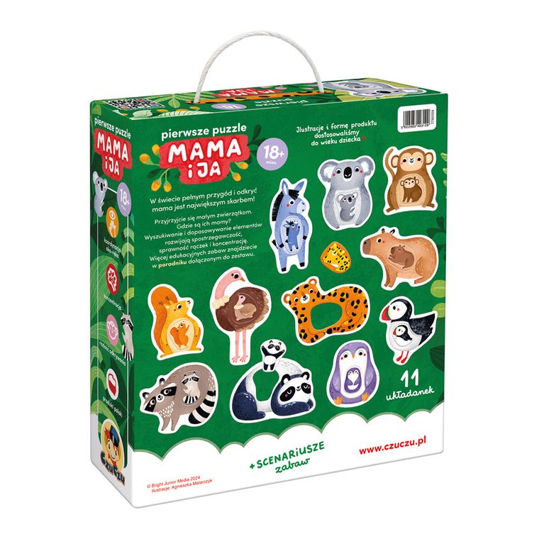 Czuczu, Pierwsze puzzle, Mama i ja, 11x 2 elementy, 18m+