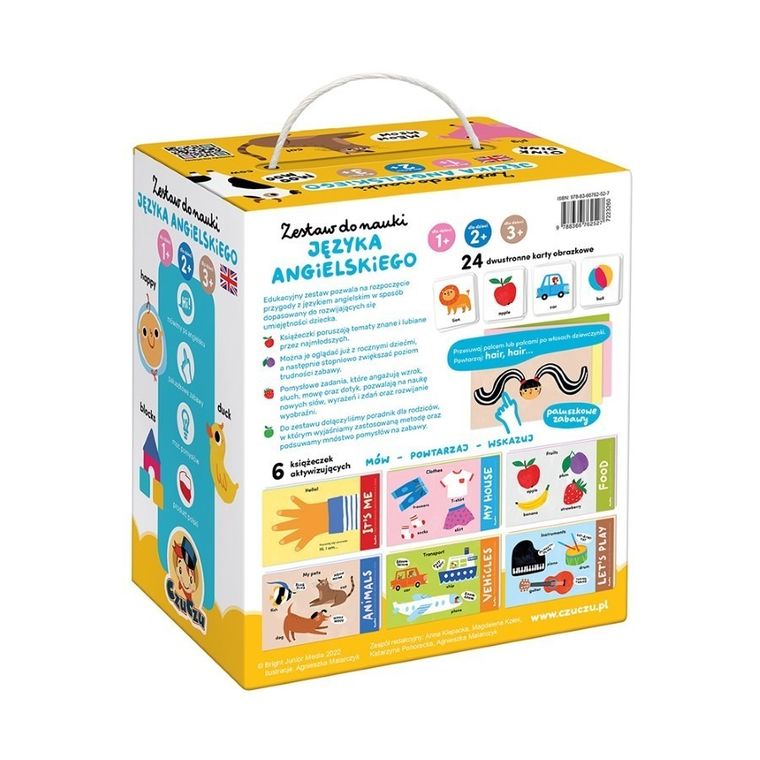 CzuCzu, zestaw do nauki języka angielskiego dla dzieci, 1, 2, 3+
