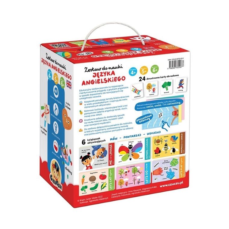 CzuCzu, zestaw do nauki języka angielskiego dla dzieci, 4, 5, 6+