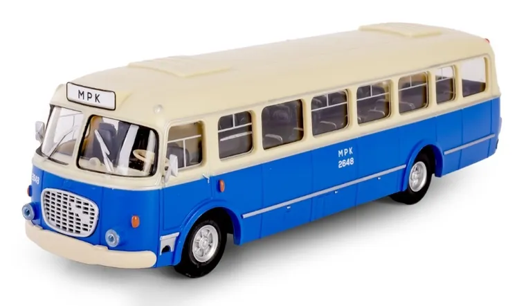 Daffi, Kolekcja Polskiej Motoryzacji, Jelcz 272 Mex, pojazd, model metalowy, 1:43, niebieski