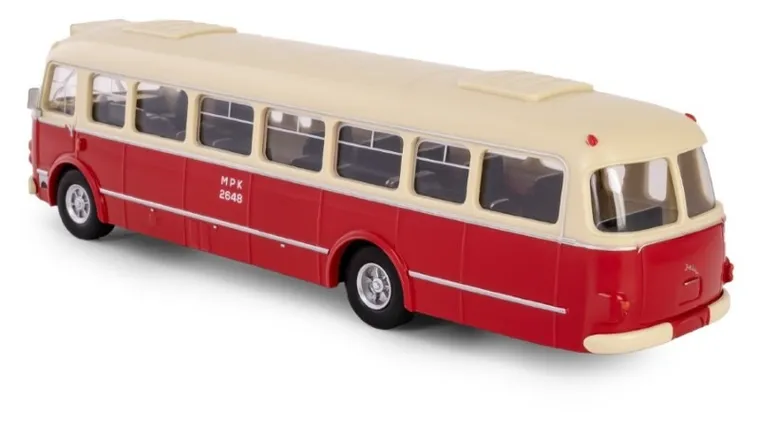 Daffi, Kolekcja Polskiej Motoryzacji, Jelcz 272 MEX, pojazd, model metalowy, czerwony, 1:43