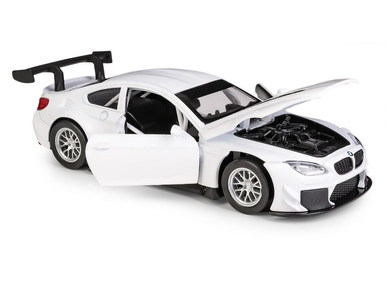 Daffi, MSZ, BMW M6 GT3, pojazd, model metalowy, biały, 1:32